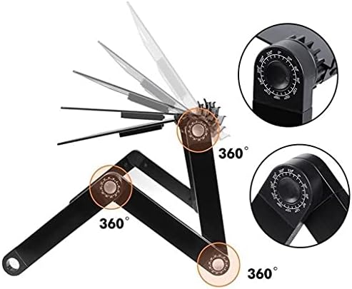 Retoo Laptoptisch fürs Bett, Laptop-Betttisch höhenverstellbar, Verstellbarer Laptop Ständer, Tragba