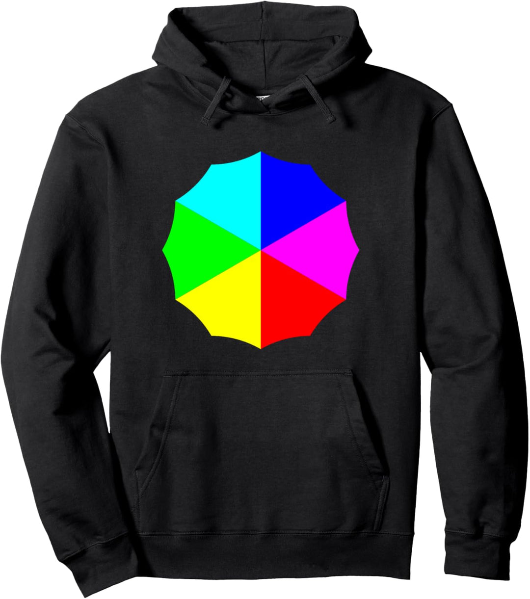Regenbogen Farbrad Kunst Pullover Hoodie