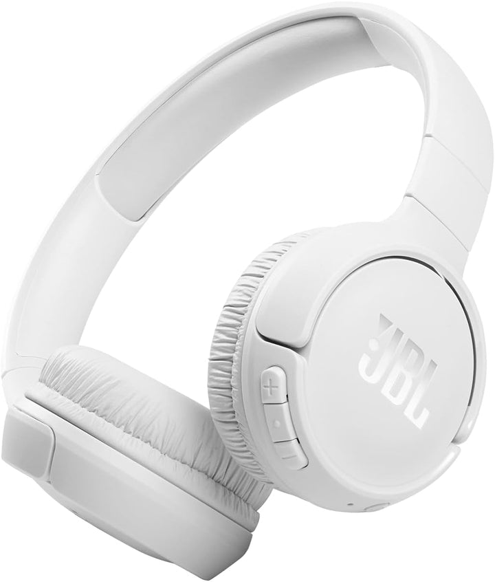 JBL Tune 510BT Kabellose On-Ear-Kopfhörer mit Purebass Sound, Weiss