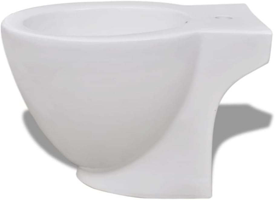 Festnight Standbidet Stand-Bidet Bodenstehend Bidet aus Keramik 58 x 40 x 40 cm Weiss
