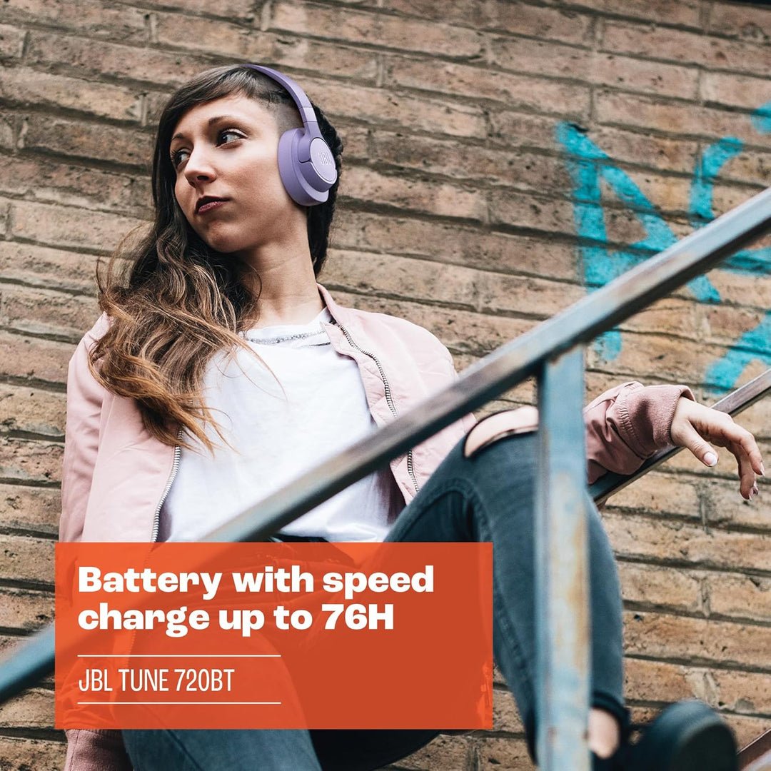 JBL Tune 720 BT Wireless Over-Ear-Kopfhörer – Mit JBL Pure Bass Sound, Bluetooth und leichtem, faltb