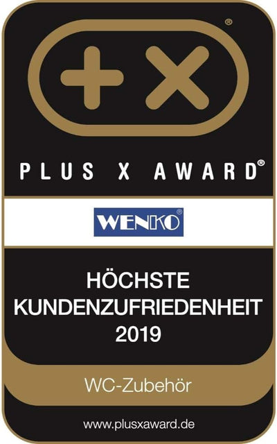 WENKO WC-Sitz Pugy, hygienischer Toilettensitz mit Absenkautomatik, Fix-Clip Hygiene-Befestigung, WC