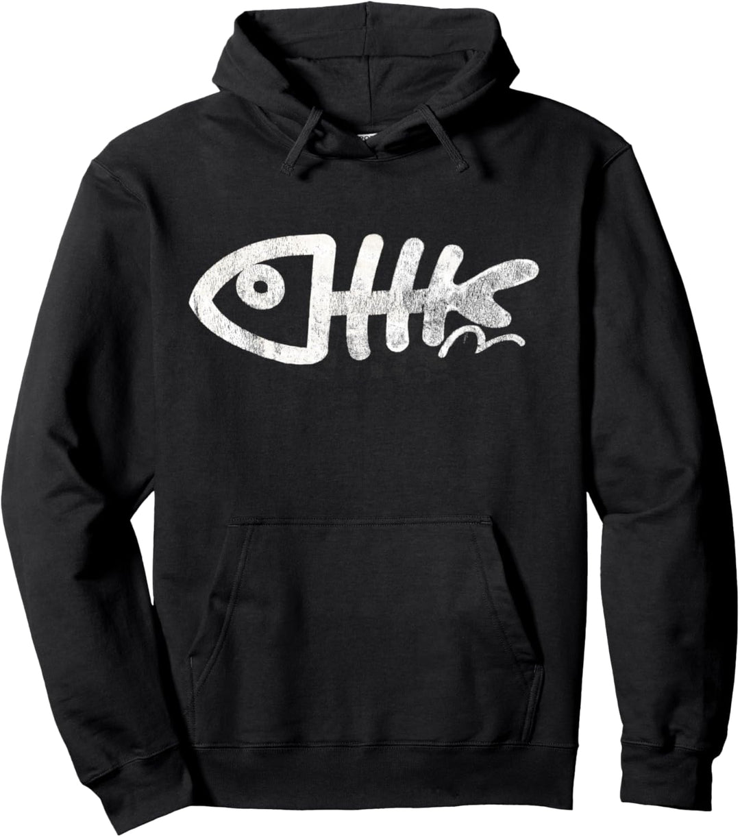 Fishbone fishskeleton funny animal Pullover Hoodie