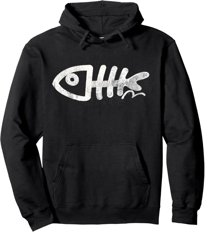Fishbone fishskeleton funny animal Pullover Hoodie