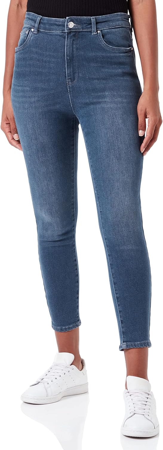ONLY Female Skinny Jeans ONLMILA Hohe Taille Skinny Fit Jeans 25W / 30L Blue Black Denim, 25W / 30L