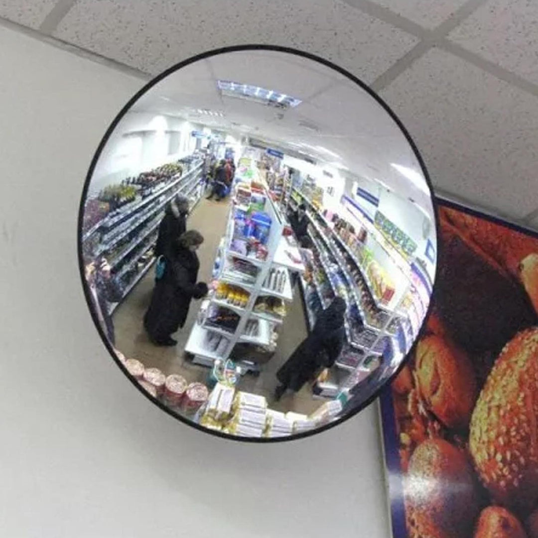 PW TOOLS Verkehrsspiegel 30cm, Convex Mirror, Konvexspiegel, Garagenspiegel, Sicherheitsspiegel, Run