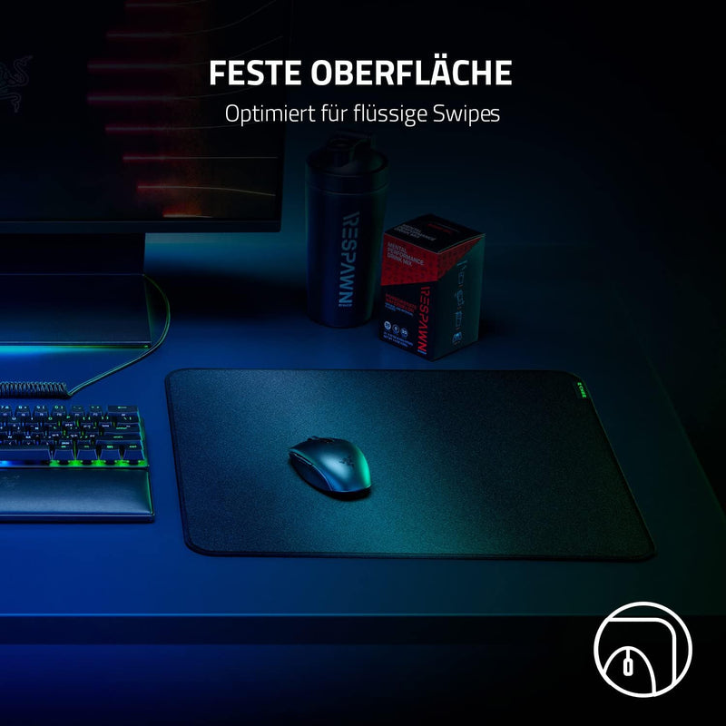 Razer Strider - Hybrid-Mauspad mit weicher Unterseite und Oberseite für sanfte Swipes (optimiert für