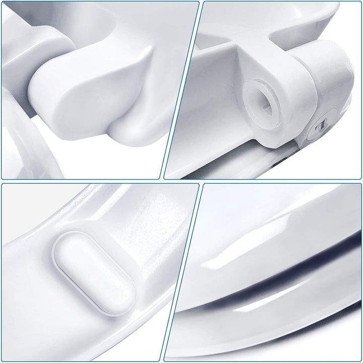 Aufun Toilettendeckel Absenkautomatik WC Sitz Klobrille mit Softclose Toilettensitz aus Hartplastik