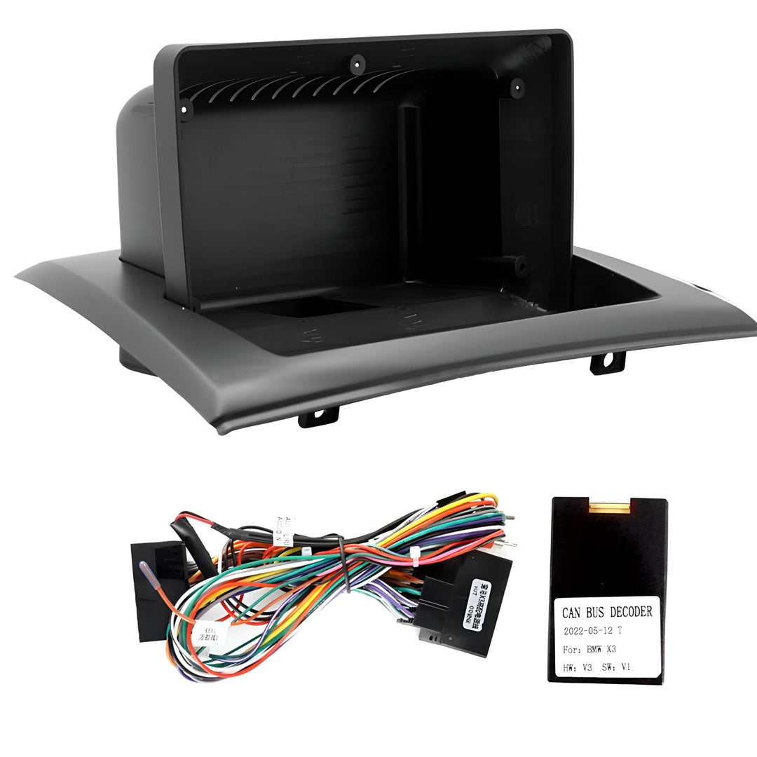 Sound way - Radioblende Einbau Rahmen Adapter autoradio Einbauset 9" Zoll kompatibel mit BMW X3 E83