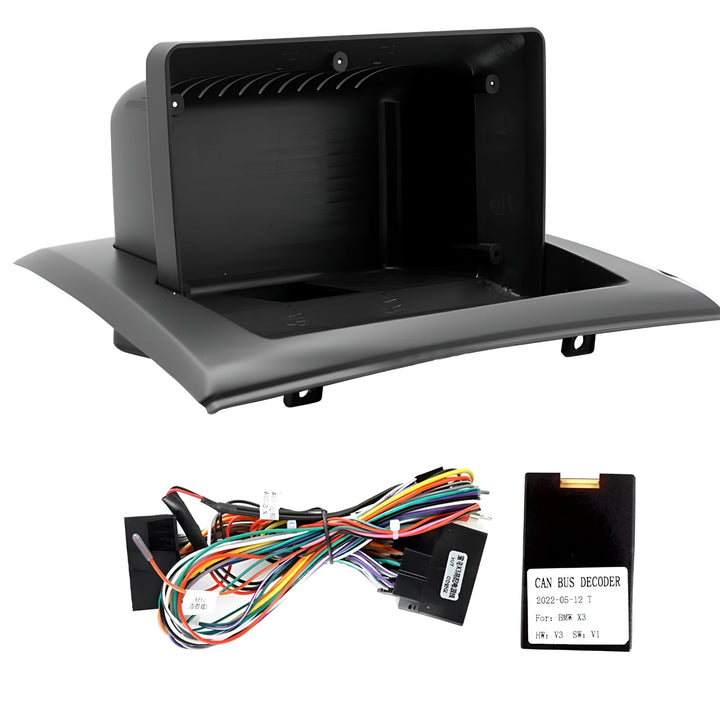 Sound way - Radioblende Einbau Rahmen Adapter autoradio Einbauset 9" Zoll kompatibel mit BMW X3 E83