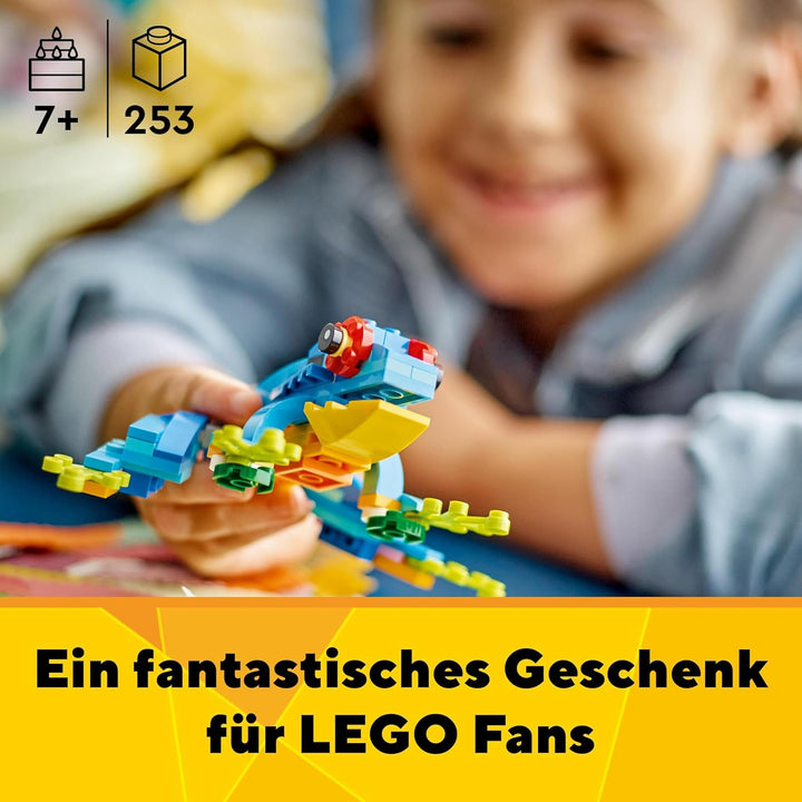 LEGO Creator 3in1 Exotischer Papagei, Frosch und Fisch Ostergeschenk Dschungel-Tier-Figuren Bauspiel