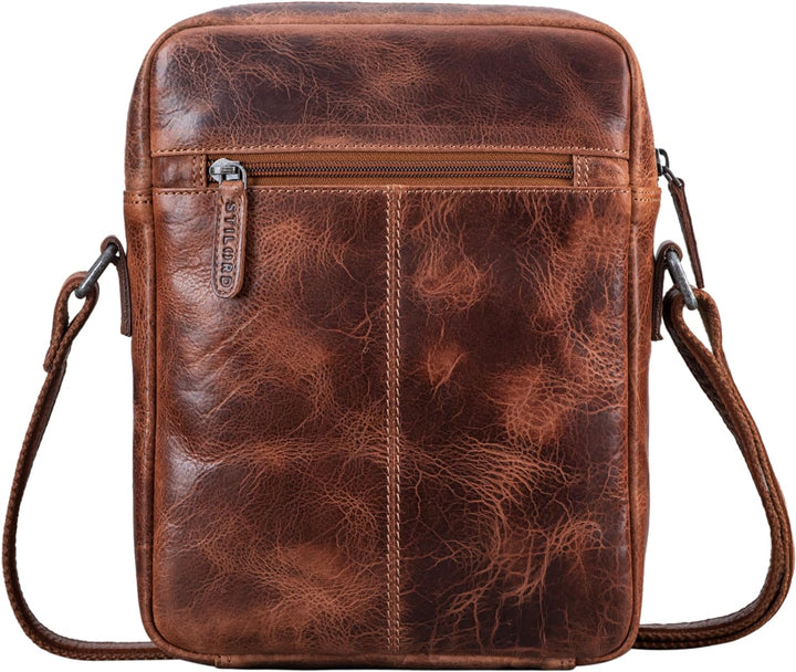 STILORD 'Fox' Herrentasche Leder Vintage Messenger Bag Männer Handtasche klein für 10,1 bis 10,5 Zol