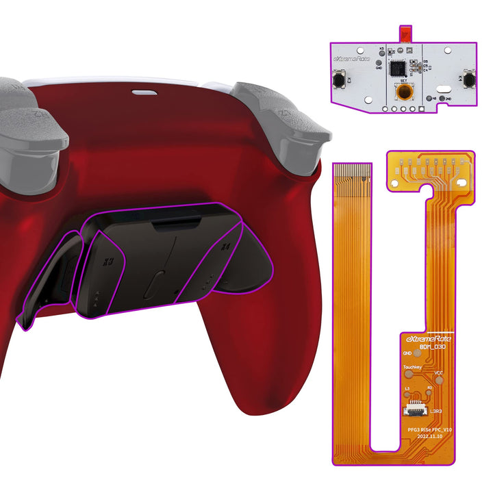 eXtremeRate Programmierbar RISE4 Remap Kit für ps5 Controller BDM-030/040,Real Metal Buttons(RMB) Re