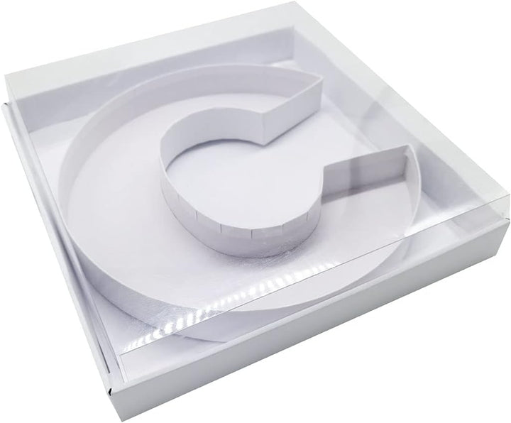 WENPACK Pappmaché, dekorativ, Erdbeeren, befüllbar, mit transparentem Deckel, 30,5 cm, Weiss Weiss C