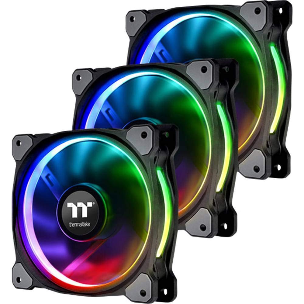 Thermaltake Riing Plus 14 RGB LED (mit Software, 3er Set) Gehäuselüfter, 14cm 3er Set