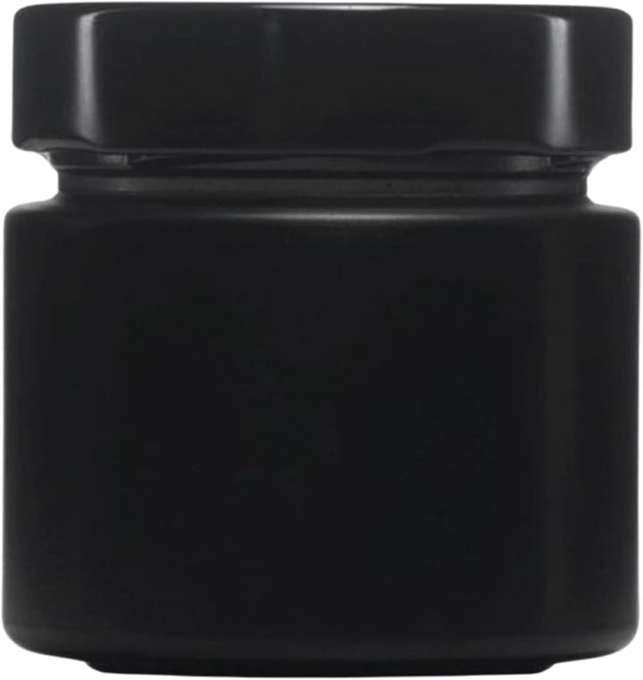 mikken 8x Gewürzglas 125 ml, schwarze Glasdosen inkl. Gewürzschaufel Schwarz 8 x 125ml, Schwarz 8 x