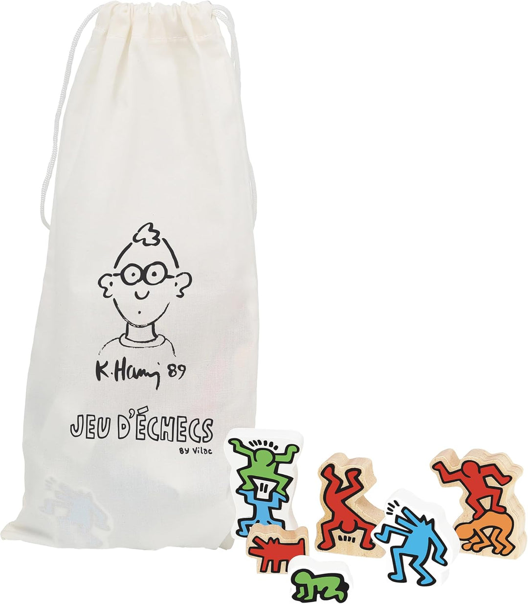 Jeu d'échecs GM en coffret - Keith Haring