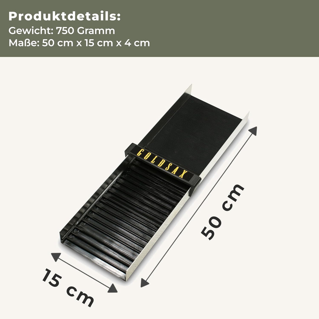 GoldSax Goldwaschen Set, Sluice Box, Goldwaschpfanne, Prospektionsausrüstung, 9-teilig 9-teilig Rinn
