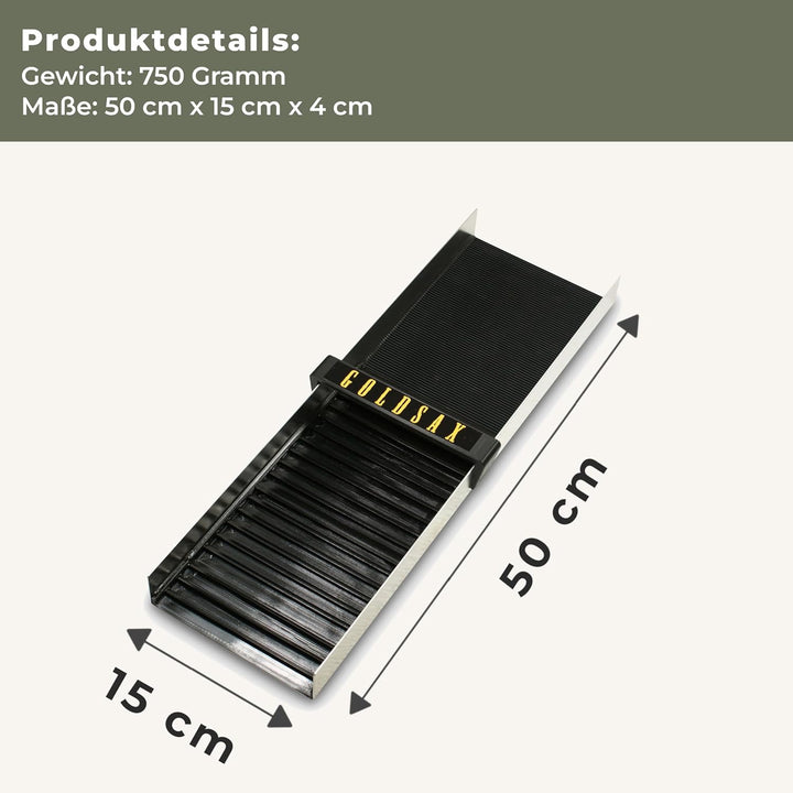 GoldSax Goldwaschen Set, Sluice Box, Goldwaschpfanne, Prospektionsausrüstung, 9-teilig 9-teilig Rinn