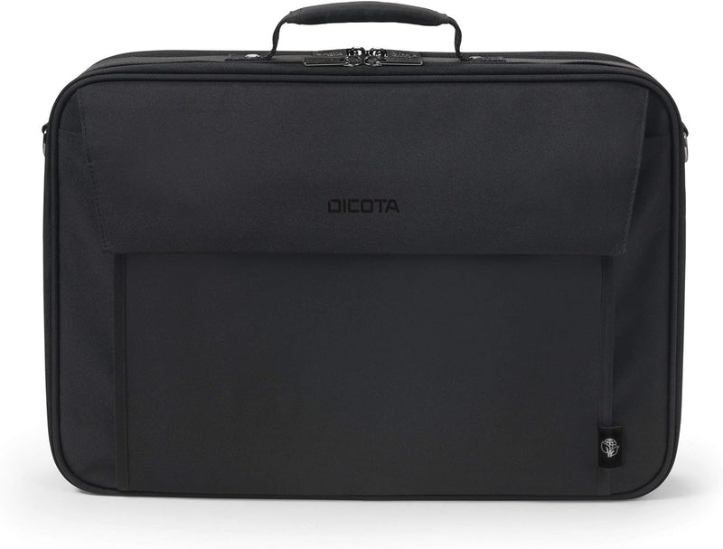 Dicota Eco Multi Plus Base 14-15.6 – Notebooktasche mit Schutzpolsterung und Dokumentenfach, schwarz