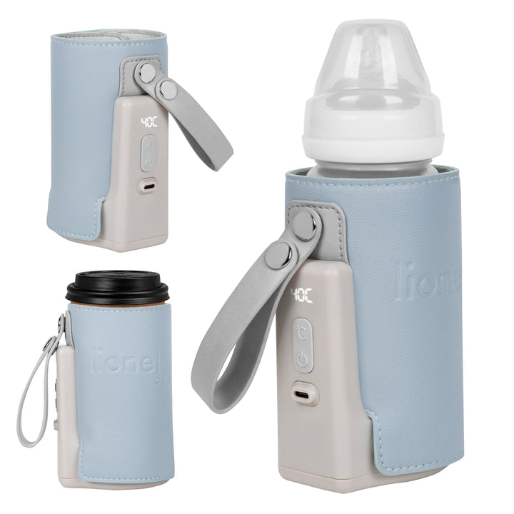 LIONELO Thermup Go Plus Tragbarer Babyflaschenwärmer, hält Flüssigkeiten warm, 5 Betriebstemperature