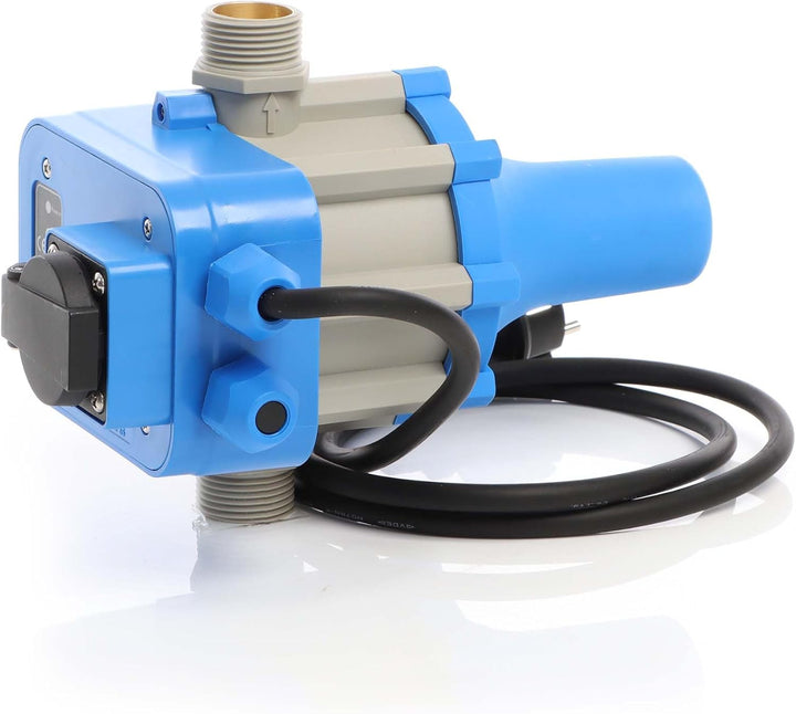 Wiltec Druckschalter EPC-2 230V 1-phasig bis 10 bar, Druckwächter mit Trockenlaufschutz für Hauswass