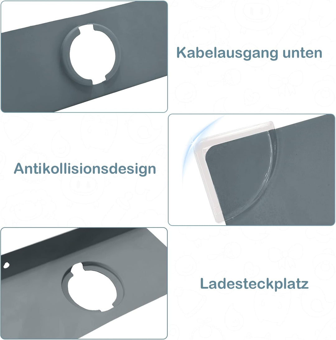 Chedin Metall Tonie Regal | vollständig magnetisches Toniebox Regal für 20 Figuren + Box | Wandregal