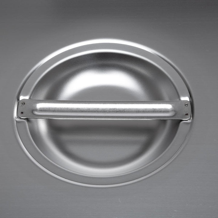 Deckel für GN Behälter 2/1 aus Edelstahl - mit Löffelaussparung