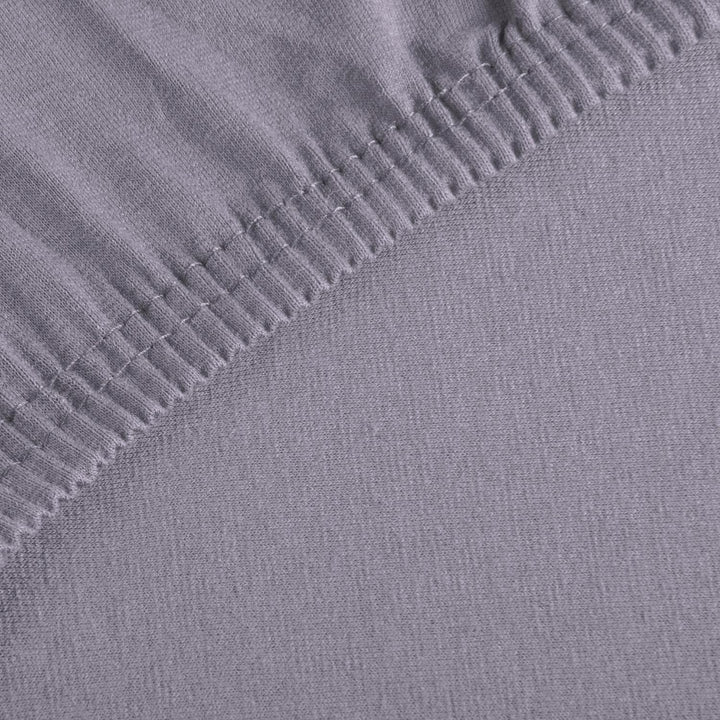 CelinaTex Casca Topper Spannbettlaken 180x200-200x220 cm dunkel grau Jersey Mako Baumwolle 210g/qm E