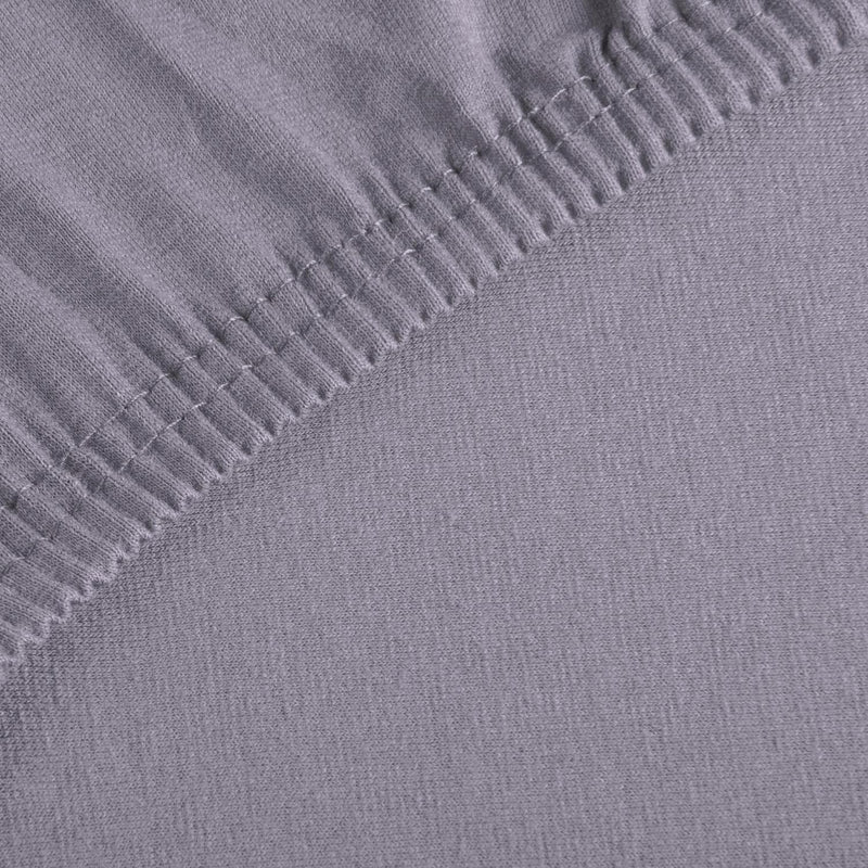CelinaTex Casca Topper Spannbettlaken 180x200-200x220 cm dunkel grau Jersey Mako Baumwolle 210g/qm E