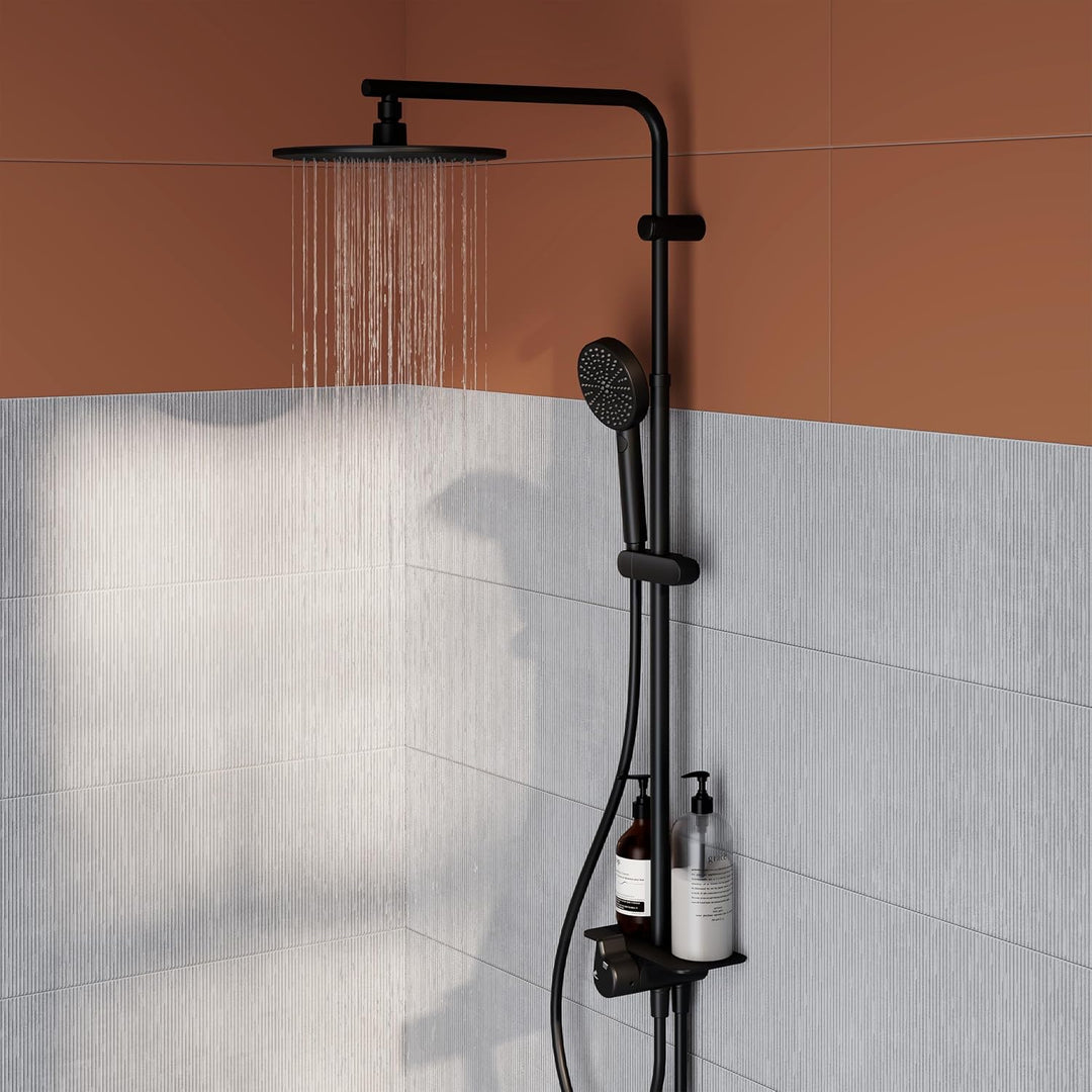 SENSEA - EASY Dusch- und Badesystem - Schwenkbare Kopfbrause - Handbrause - Ohne Armaturen - Mit Abl