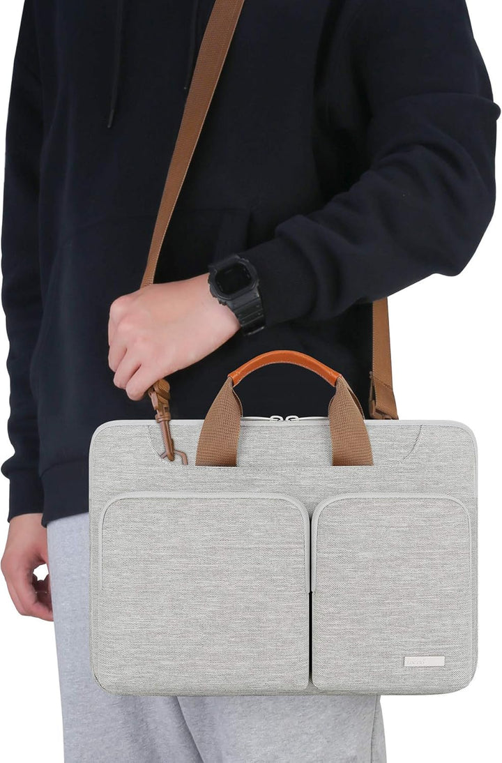 Lacdo wasserabweisende Laptop-Hülle Tasche 15 Zoll Neu MacBook Air Grau, 15 Zoll Neu MacBook Air Gra