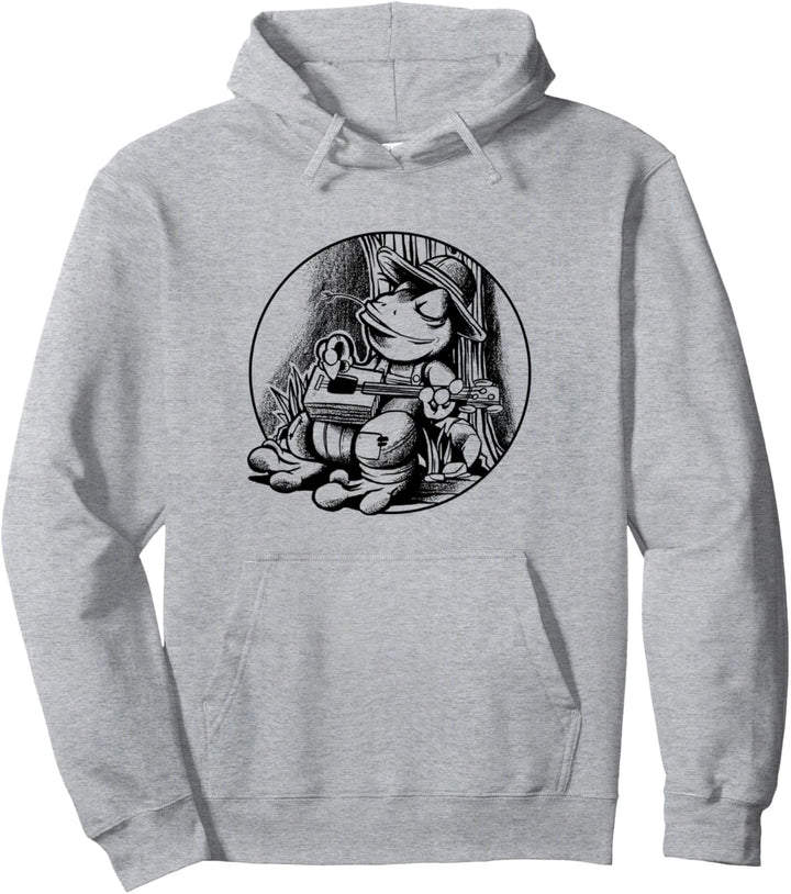 Musiker Frosch Gitarrist Frosch Natur Frieden Pullover Hoodie