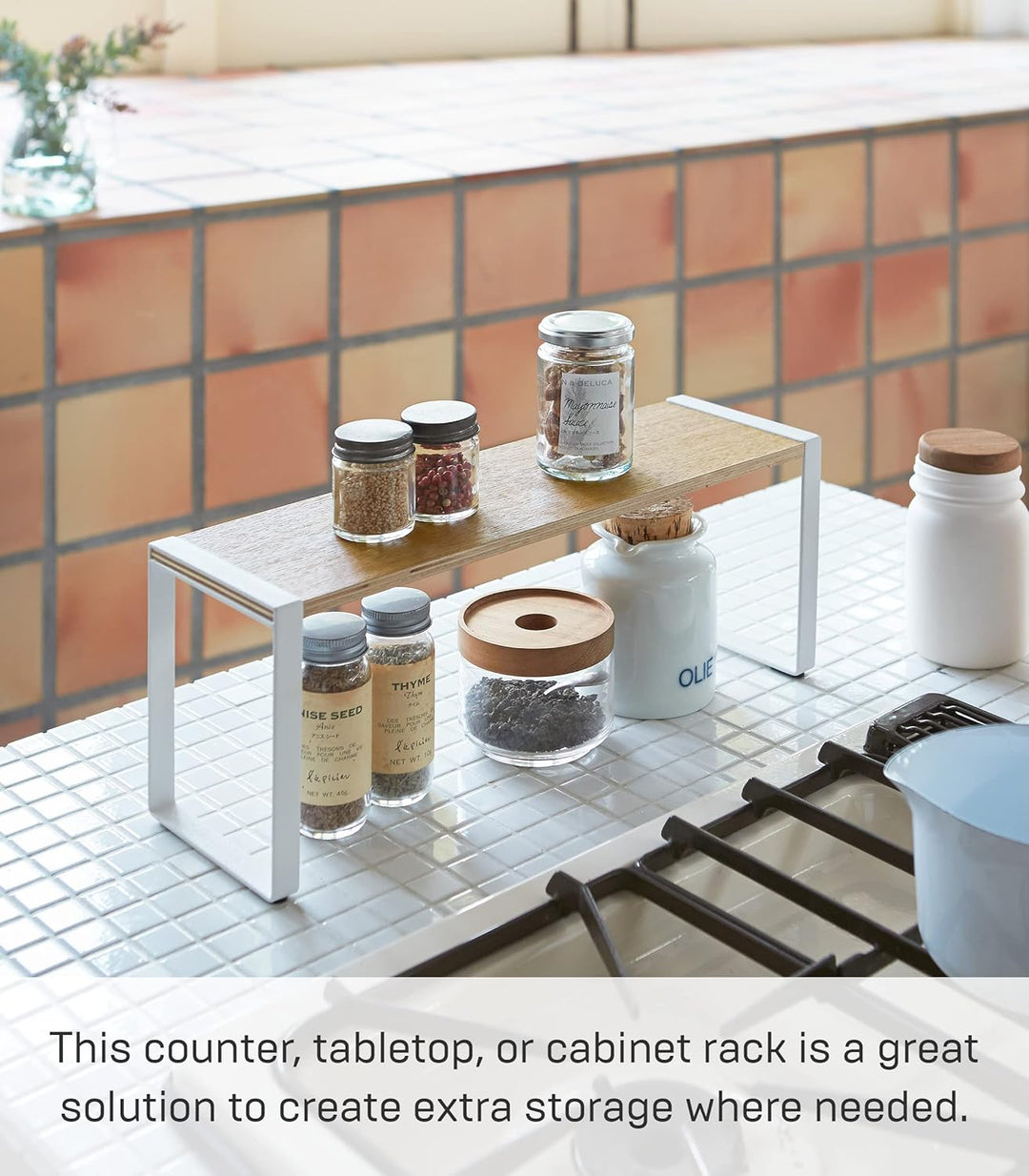 Kitchen rack wide - Tosca - white
