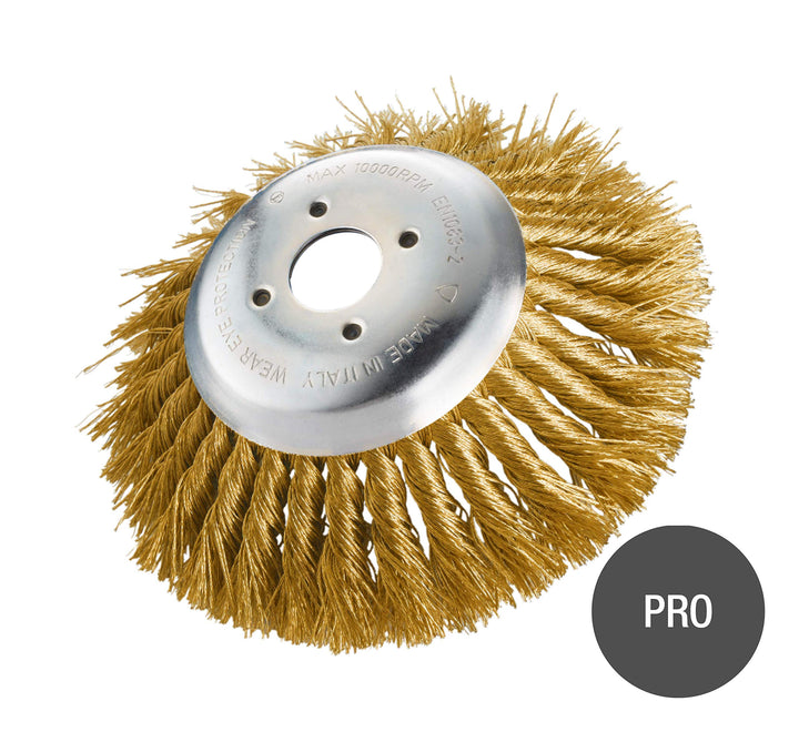 SIT 0321 Trimmerbürste für Garten aus Stahlseil Liz mit Adapter CO170-Ø: 170 mm Gedrehte Stahlsträus
