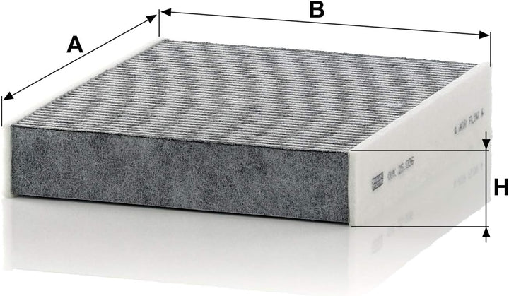 MANN-FILTER CUK 25 006 Innenraumfilter – Pollenfilter mit Aktivkohle – Für PKW