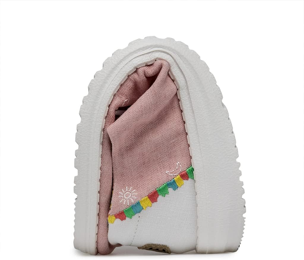 Hey Dude - Damen Wendy Boho Wendy Slip-On Schuhe 39 EU Pink, 39 EU Pink