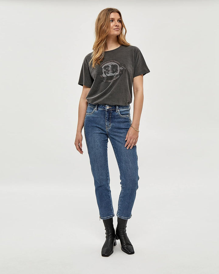 Desires Damen Hattie Tee T-Shirt L 9000 Black, L 9000 Black