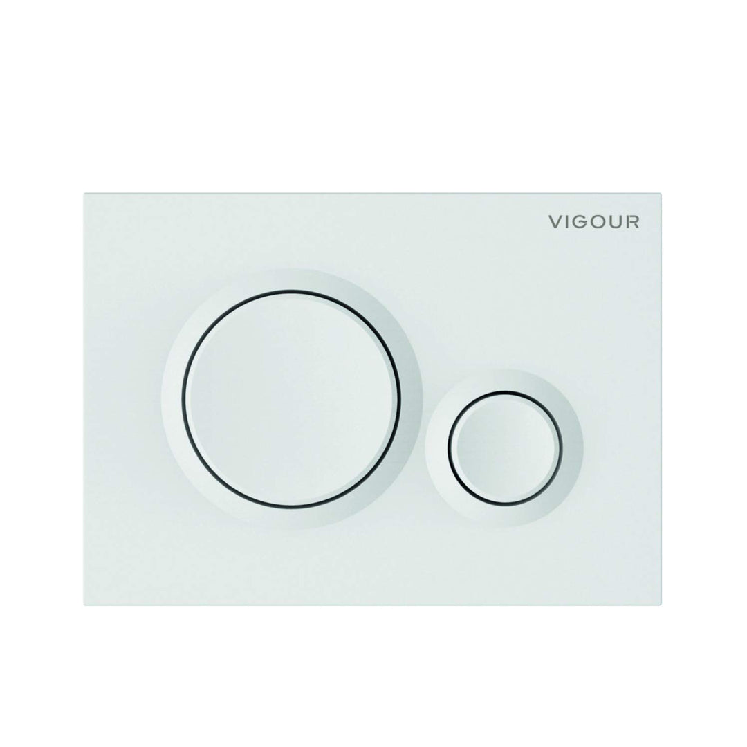 VIGOUR Betätigungsplatte DON weiss für 2-Mengen-Spültechnik V1DON