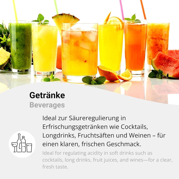 Apfelsäure Pulver 25kg Lebensmittelqualität E296 Säuerungsmittel Malic Acid
