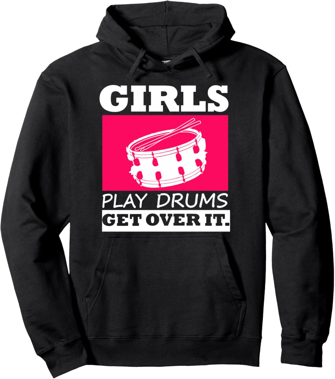 Mädchen Schlagzeuger Geschenk Weiblich Trommeln Pullover Hoodie