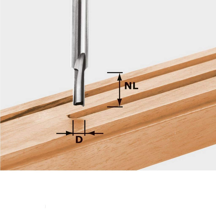 Festool Nutfräser HW S8 D5/12 5 x 12 mm VHW, 5 x 12 mm VHW