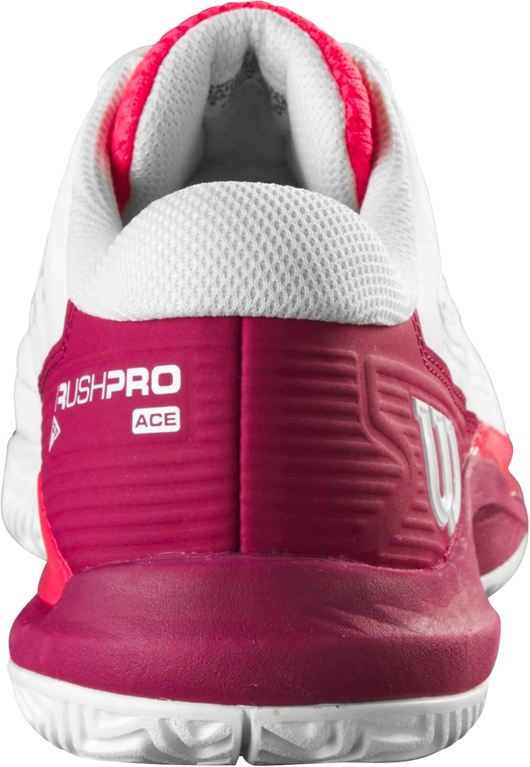Wilson Unisex Kinder Junior Rush Pro Ace Sneaker 36 1/3 EU White Beet Red Diva Pink, 36 1/3 EU White