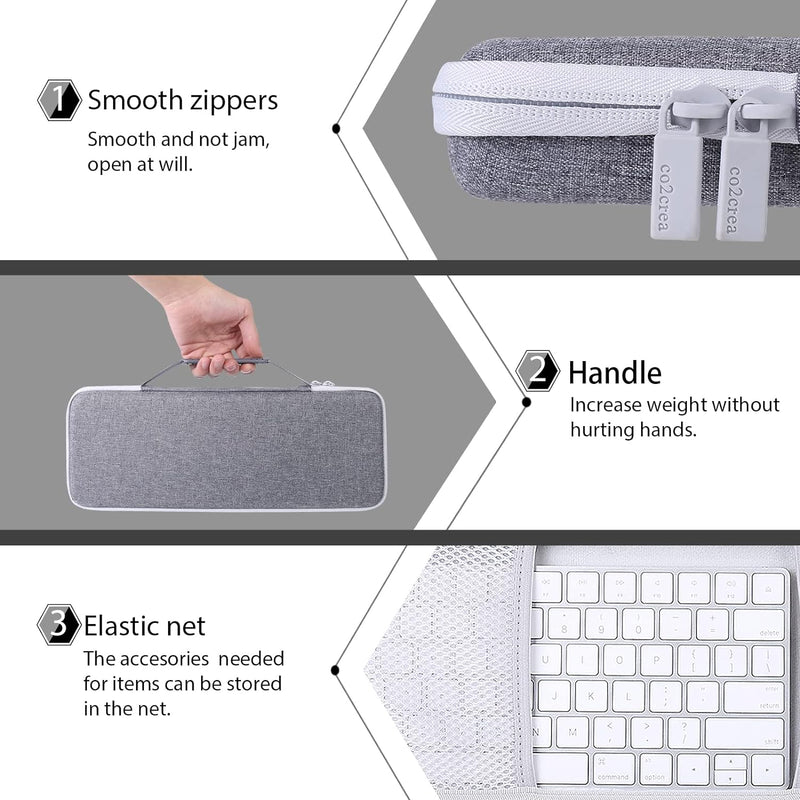 co2CREA Hart case Tasche für Logitech K380 /Pebble Keys 2 K380s Kabellose Bluetooth-Tastatur Pebble