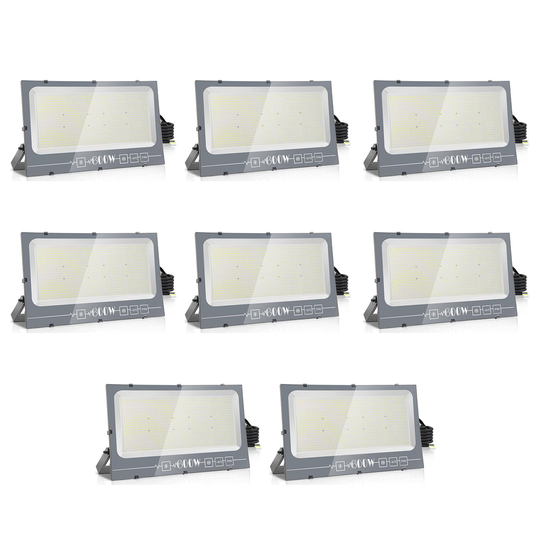loyal LED Strahler Aussen Fluter Aussen: 600W Superhell Scheinwerfer 3000K Kaltweiss 60000LM - IP66