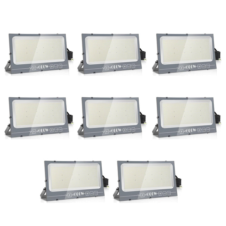 loyal LED Strahler Aussen Fluter Aussen: 600W Superhell Scheinwerfer 3000K Kaltweiss 60000LM - IP66