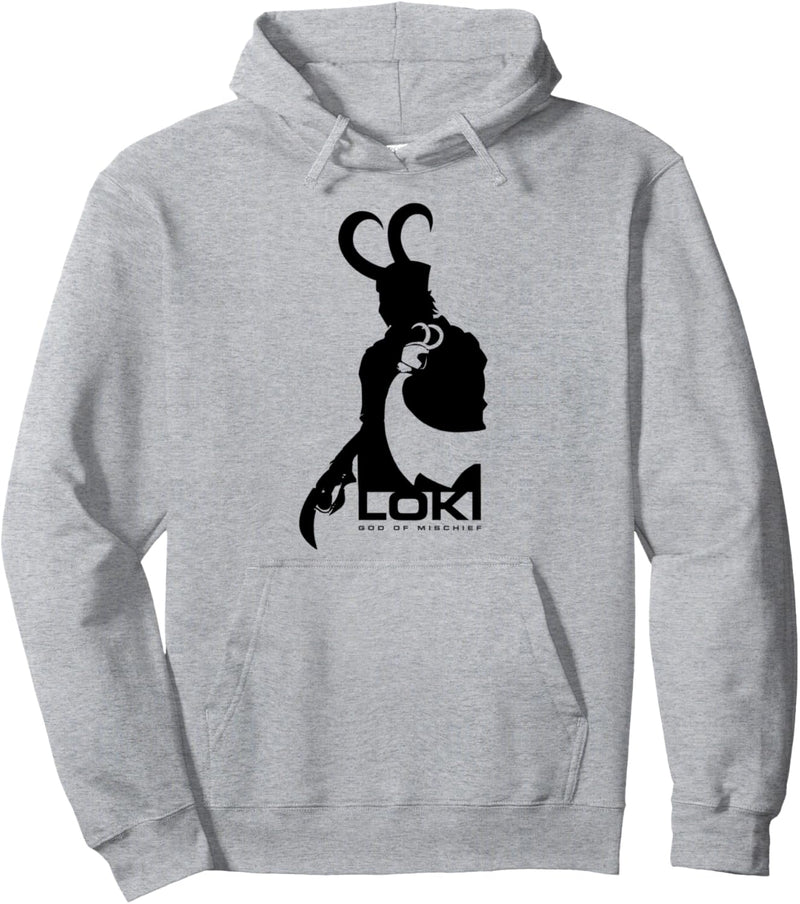 Marvel Loki Silhouette And Shadow Pullover Hoodie