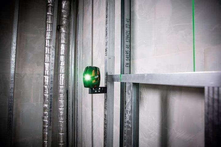 Flex Kreuzlinien Laser mit Empfängermodus (selbstnivellierend, horizontale + 2 vertikale Linien, Gen