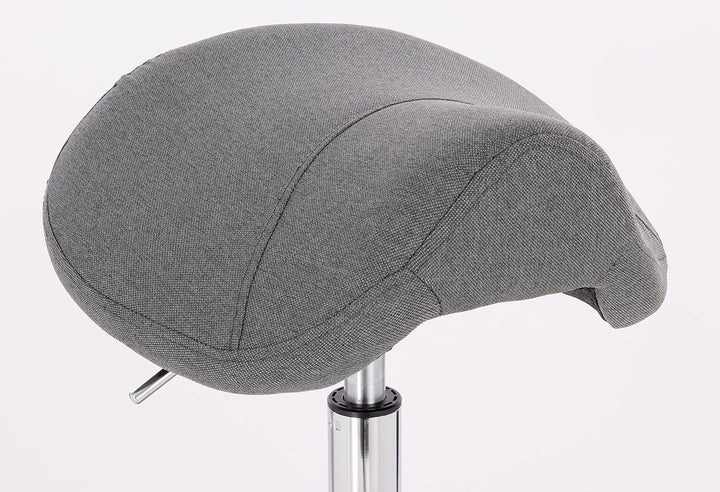 1stuff® Sattelhocker Pony - kompaktes Fusskreuz - gepolsterter Sitz - Höhe bis über 70cm - Rollhocke