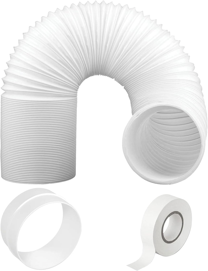 SPARES2GO PVC Erweiterungssatz Rohr für flexiblen Schlauch für Delonghi Klimaanlage (6m, 5 Zoll)